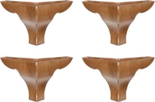 14 Cm Nehir Ahşap Desenli Plastik Mobilya Ayağı (4 Lü) 