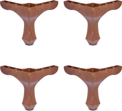 14 cm Ceviz Lükens Ayak ve Montaj Vidaları (4 Adet) 
