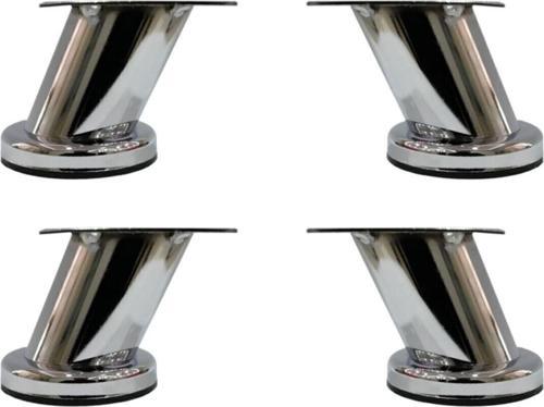 Dereceli Eğimli Dolap Ünite Vestiyer Ayağı Krom 6 Cm (4 Adet) 
