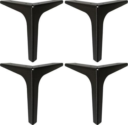 15 Cm Elegance Lüks Metal Mobilya Koltuk Baza Ayağı Siyah (4 Adet) 