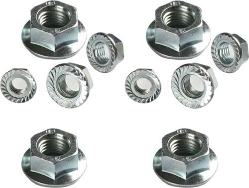 M8 Flanşlı Somun Galvanizli Çelik Beyaz (10 Adet) 