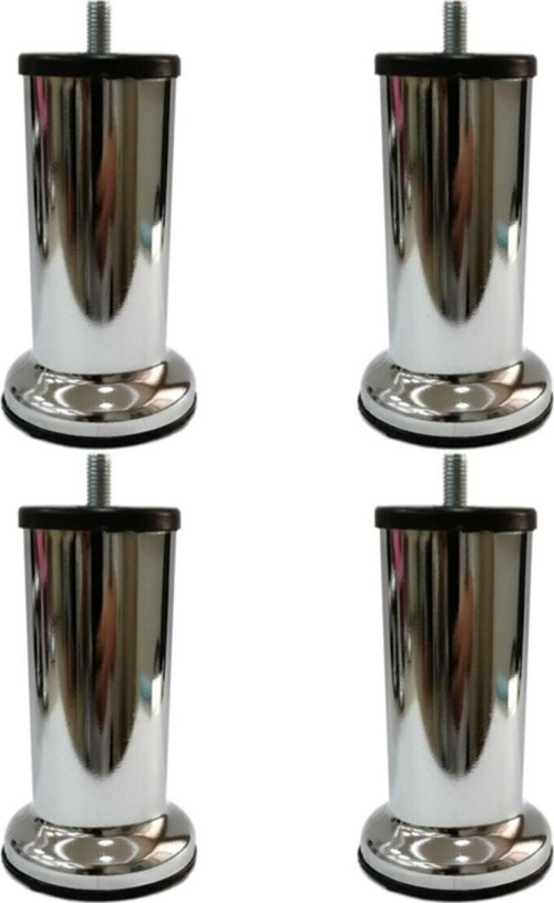 Metal Baza Koltuk Kanepe Sehpa Ayağı Krom 12 Cm 3/8" Kalın Diş (4 ADET)