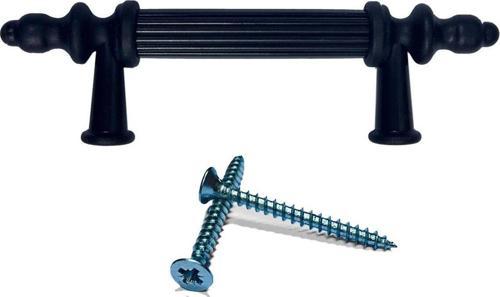 Lüx Dolap Çekmece Kulpu Kumru Kulp 1 Adet 64 mm Mobilya Kulpları Sert Polimer Kulp (VİDA DAHİL) Siyah