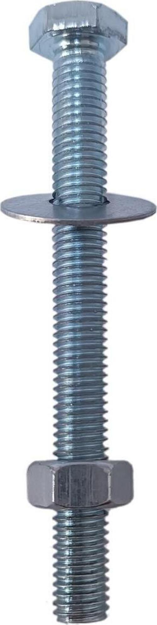 5/16x90 Akb Anahtar Başlı Civata + Somun + Pul (1 Takım) 