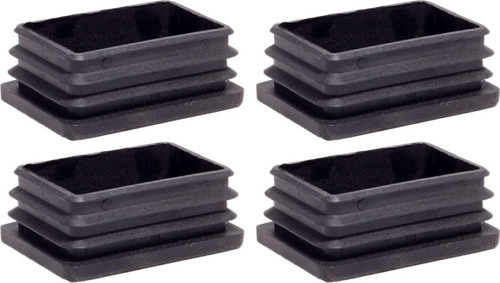 50x90 Mm Plastik Dikdörtgen Içe Geçme Profil Tapası (kutu) (4 Adet)