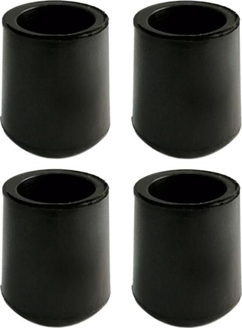 21 Mm Pvc Sandalye Profil Ayak Pabucu Sessiz Yumuşak - Siyah (4 Adet) 