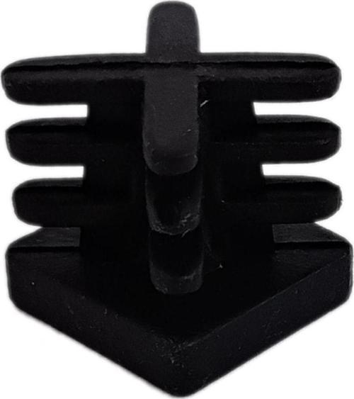 30x30 Mm Plastik Kare Içe Geçme Profil Tapası (iç Kelebek) (20 Adet) Siyah