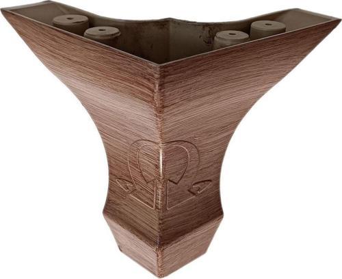 8 Cm Koç Lükens Dekoratif Mobilya Ayağı Ceviz ahşap