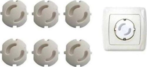 Çocuk Emniyeti Için Priz Kapağı 6 Adet Priz Koruma Kapağı Beyaz