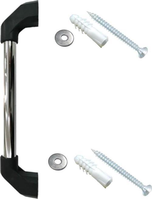 Metal Sabit Engelli Yaşlı Hasta Tutamağı Krom Kaplama Tutunma Barı 25 Cm 