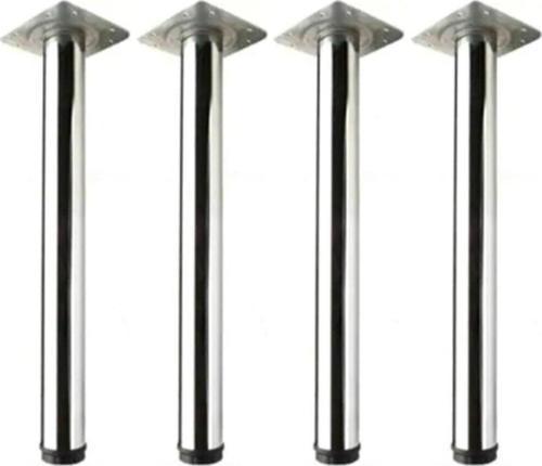 60'lık Krom Kaplama Parlak Metal Masa Ayağı 71 Cm (4'lü) 