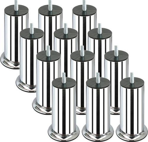15 Cm Baza Ayağı Koltuk Ayağı Kanepe Ayağı Civatalı 3/8" (kalın Diş) (12 Adet) 