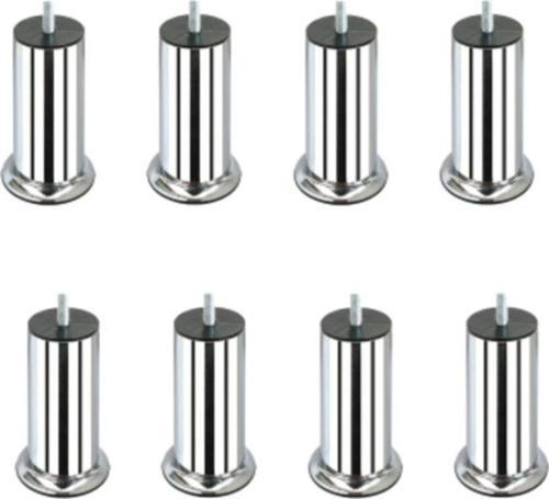 10 Cm Baza Ayağı Koltuk Ayağı Kanepe Ayağı Civatalı M8 (ince Diş) (8 Adet) 