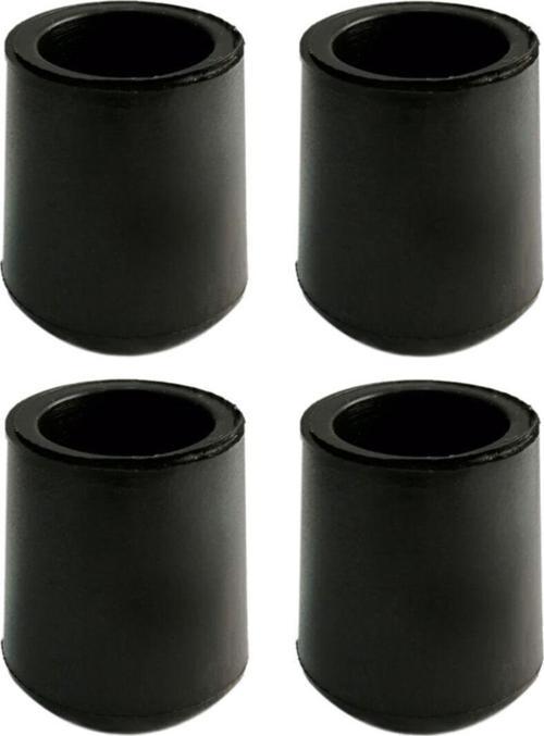 25 Mm Pvc Sandalye Profil Ayak Pabucu Sessiz Yumuşak - Siyah (4 Adet) 