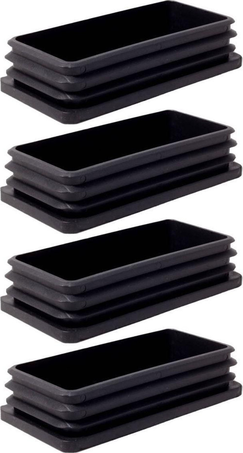 60x120 Mm Plastik Dikdörtgen Içe Geçme Profil Tapası (kutu) (4 Adet)