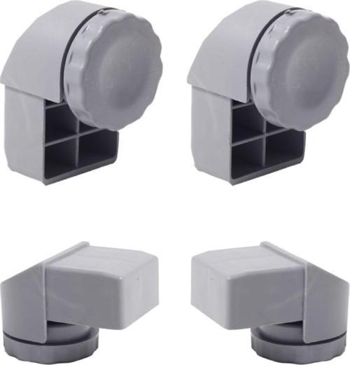 Ayarlı Plastik Profil Yan Pabucu 1.5 mm Profil Için Gri 4 Adet 30x50 mm 
