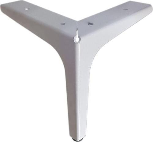 12 Cm Elegance Lüks Metal Mobilya Koltuk Baza Ayağı Dolap Ayağı - TV Ünitesi Ayağı Beyaz