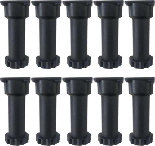 Ayarlanabilir Plastik Mutfak Dolap Tezgah Baza Ayağı 12-17 Cm Siyah (10 Adet) - Tek Ebat 