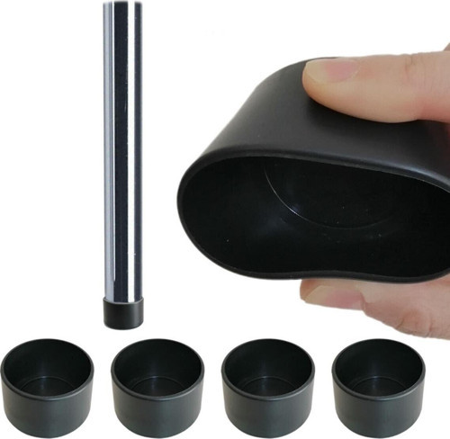 48 Mm Pvc Sandalye Masa Ayak Pabucu Sessiz Yumuşak - Siyah (4 Adet)