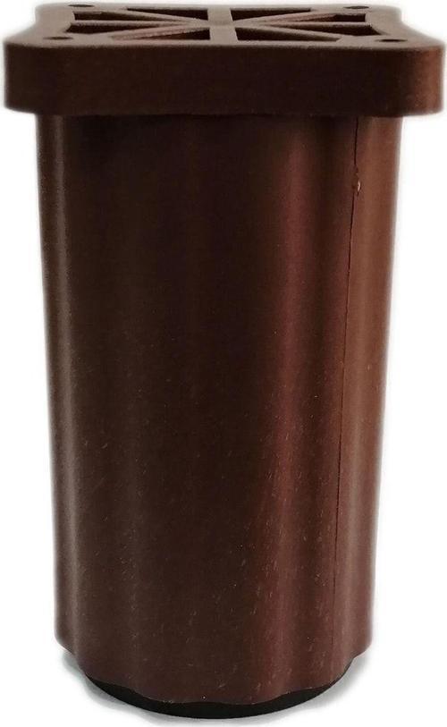 9-15 Cm Ayarlı Desenli Plastik Kanepe Koltuk Baza Orta Ayağı Kahverengi