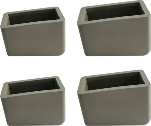 Kaydırmaz Merdiven Ayağı Plastiği Merdiven Pabucu 20x30 - 20x40 Mm Gri (1 Takım)