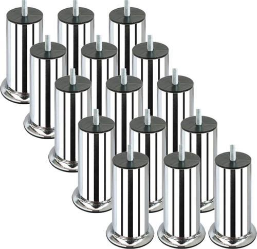 12 Cm Baza Ayağı Koltuk Ayağı Kanepe Ayağı Civatalı M8 (ince Diş) (16 Adet) 
