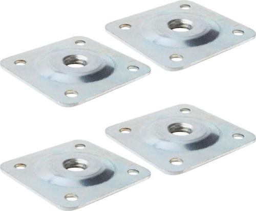 50x50 M8 Sehpa Ayak Bağlantı Sac Aparatı Düz (4 Adet) 