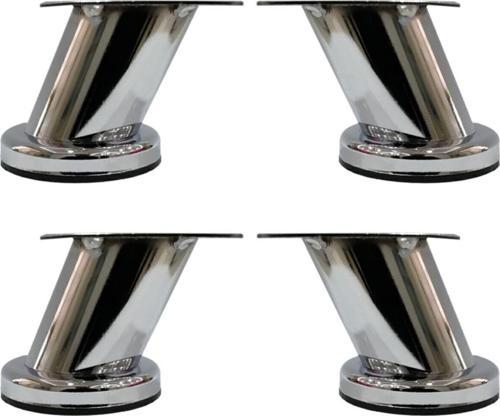 Dereceli Eğimli Dolap Ünite Vestiyer Ayağı Krom 8 Cm (4 Adet) 