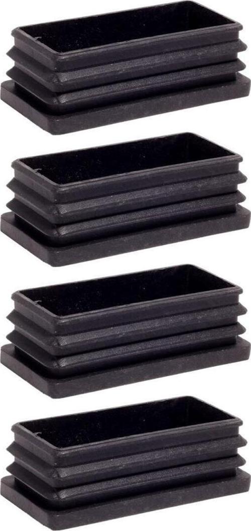 50x100 Mm Plastik Dikdörtgen Içe Geçme Profil Tapası (kutu) (4 Adet) 