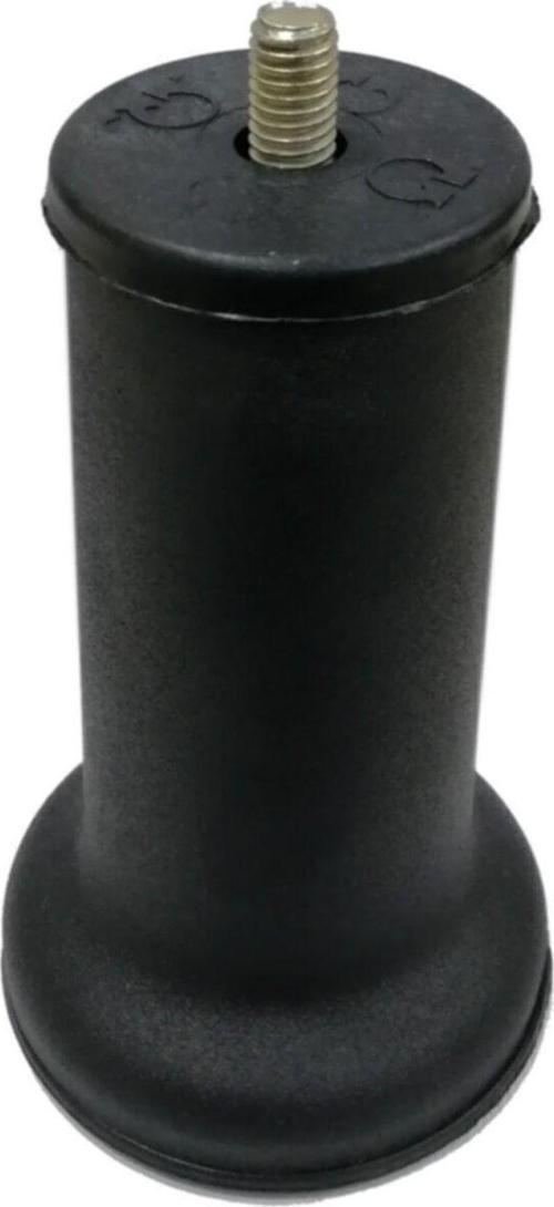 Mobilya Baza Ayağı 12 Cm Texture Siyah 3/8" Kalın Diş 