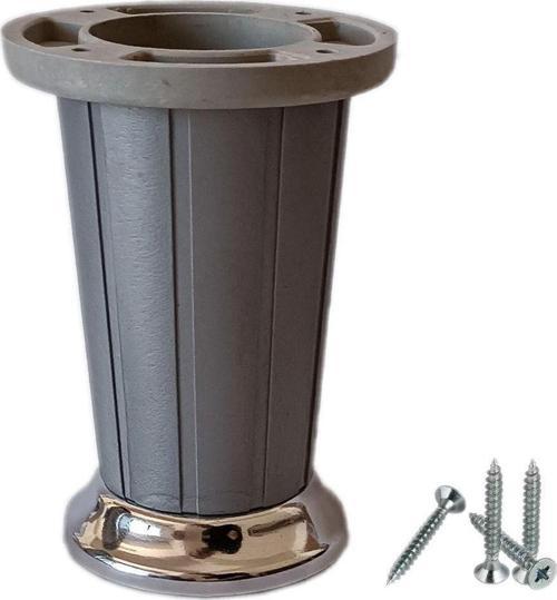 10 Cm Atena Plastik Dolap, Kanepe, Koltuk, Baza Ayağı, Mobilya Ayağı Krom