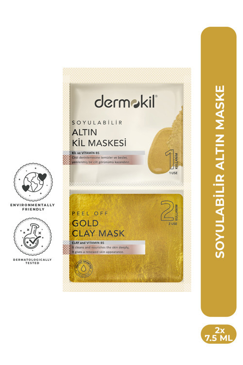 Soyulabilir Altın Maske 2 x 7,5 ml