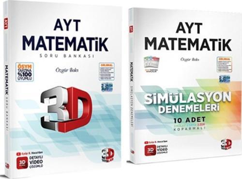 3D Yayınları AYT Matematik Soru Bankası ve Deneme Seti 2 Kitap