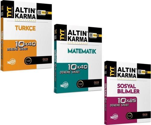 Altın Karma TYT Matematik Türkçe Sosyal Deneme Seti 3 Kitap