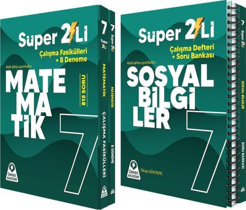 Örnek Akademi 7.Sınıf Süper İkili Matematik ve Sosyal Bilgiler Seti 2 Kitap