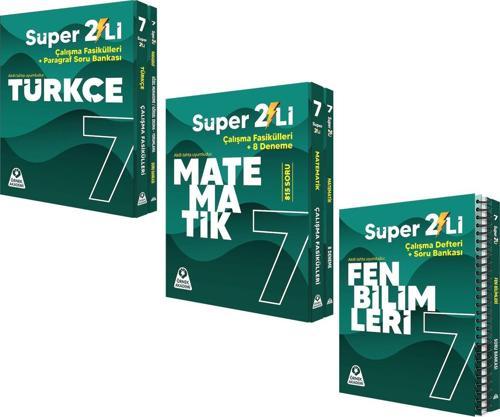 Örnek Akademi 7.Sınıf Süper İkili Türkçe Fen ve Matematik Seti 3 Kitap
