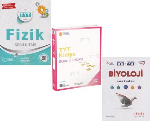 TYT Kimya Fizik ve Biyoloji Soru Bankası 3 Kitap Set