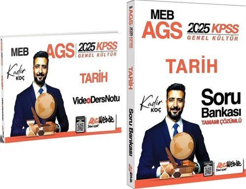 HocaWebde Yayınları 2025 MEB AGS KPSS Tarih Video Ders Notu ve Soru Bankası Seti 2 Kitap