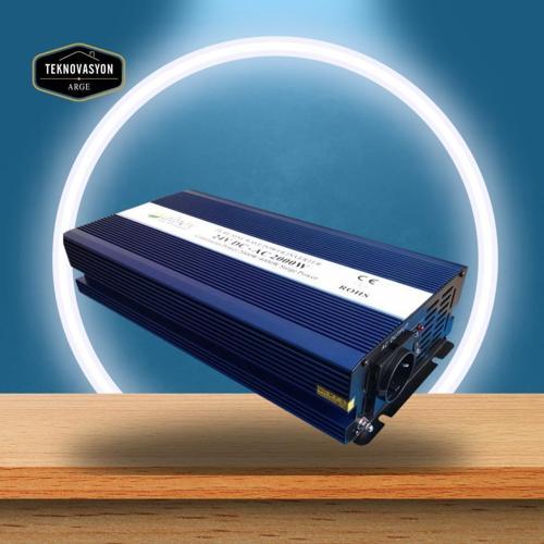 2000 W WATT 24 V VOLT TAM SİNÜS İNVERTER ÇEVİRİCİ
