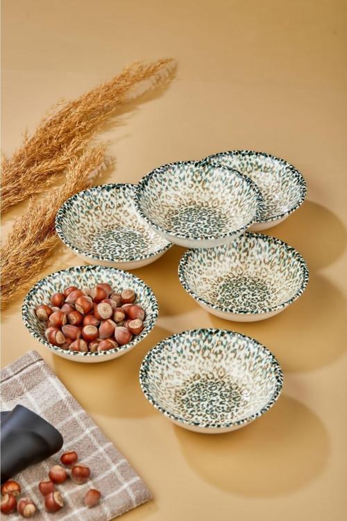 Büyük Boy 6 Lı 13 Cm Porselen Servis Sunum Ikramlık Çerezlik Kase