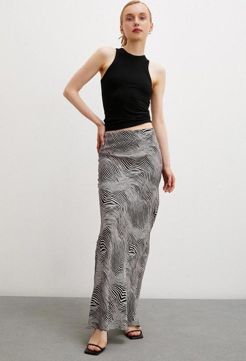 Maxi Boy Verev Etek Krem