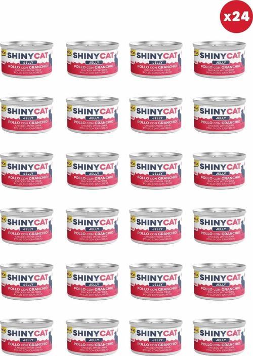 Shinycat Jelly (Jöle İçinde) Yengeçli Tavuklu Kedi Konservesi 70Gr X 24 Adet