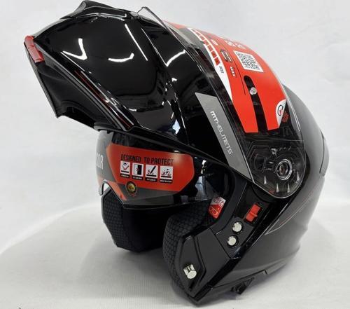 Kask Genesis Sv A11 Çene Açılır Kask Parlak Siyah