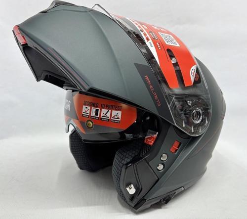 Kask Genesis Sv Çene Açılır Kask Mat Anthracite Grey