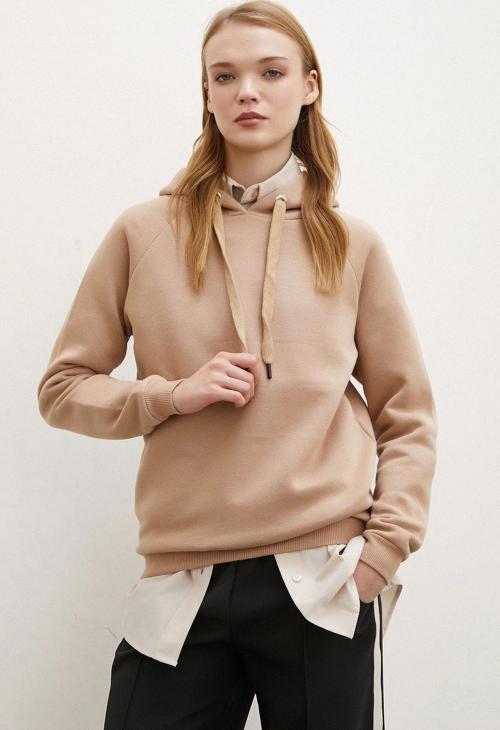 Kapüşonlu Sweatshirt Kahve