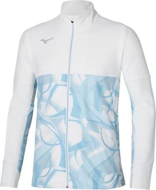 Paris Athlete Hybrid Warm Up Jacket Erkek Rüzgarlık Beyaz / Desenli
