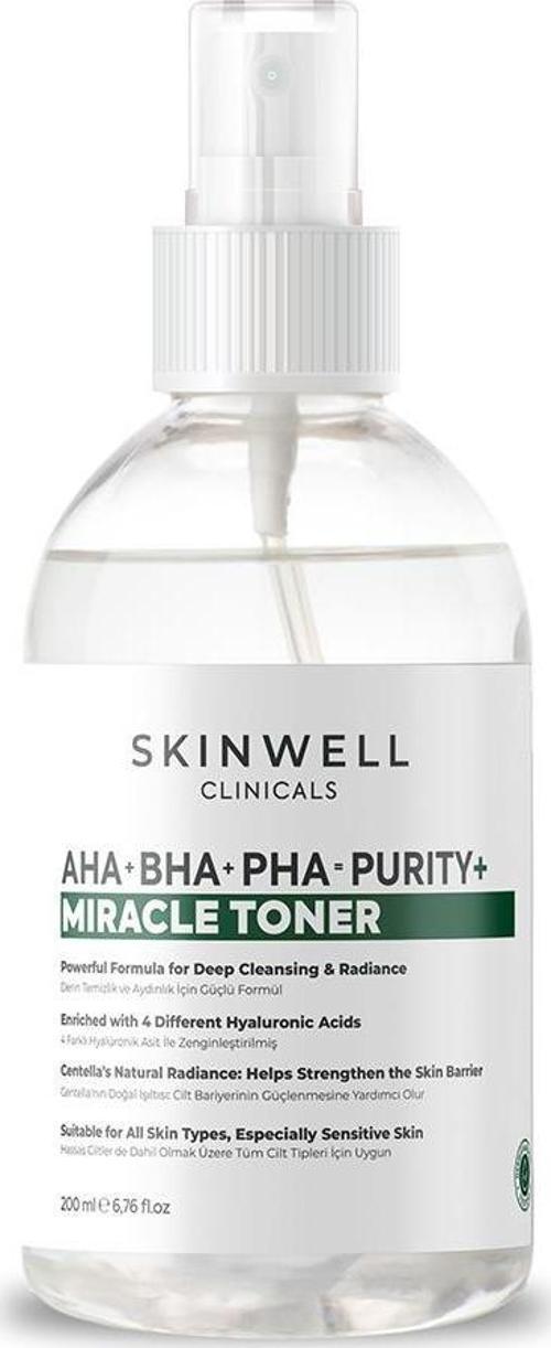 AHA - BHA - PHA İçeren Cildi Onarmaya Sebum Dengelenmeye Yardımcı Yüz Bakım Sprey Tonik 200ML