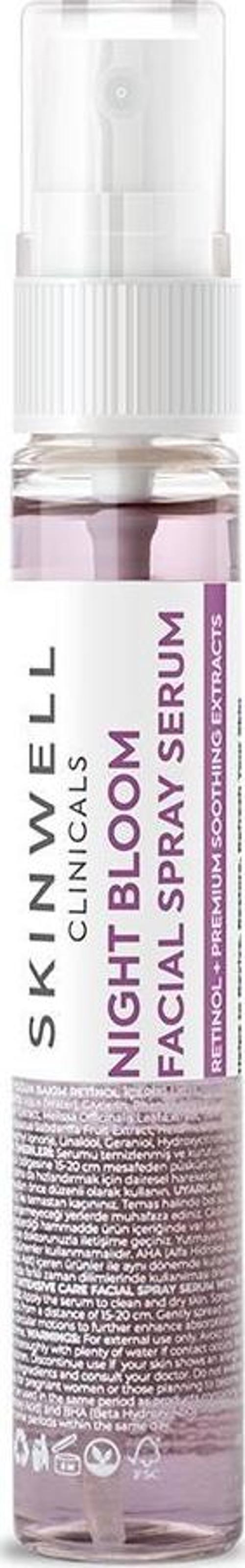 Gece Yoğun Bakım Retinol İçerikli Yüz Bakım Sprey Serum 25ML
