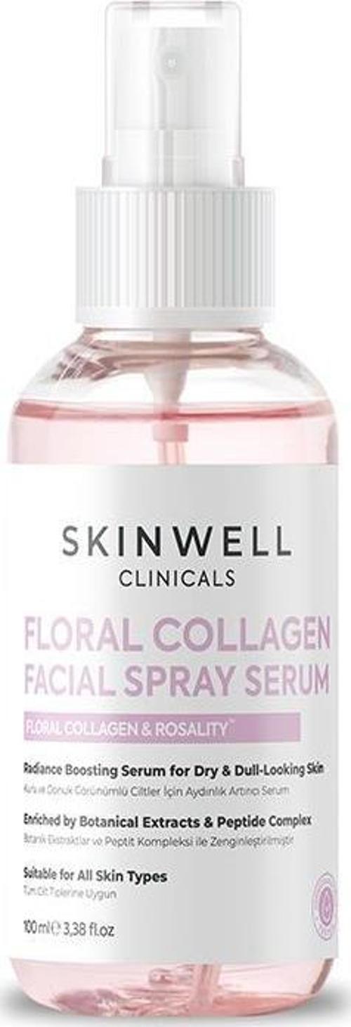 Sıkılaştırıcı Etki Bitkisel Kolajen Gül Ekstrakt Içerikli Yüz Bakım Sprey Serum 100ML