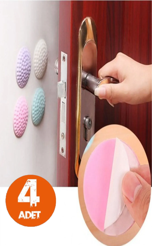 Çok Amaçlı Silikon Kapı Duvar Koruyucu Tampon 4lü Paket